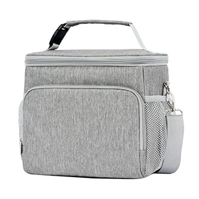 SEFAX Borsa for Il Pranzo, Borsa for refrigeratore Portatile Isolato con Spalline Staccabile, Impermeabili e perdite for Le perdite Box da Pranzo a Ba