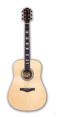 AURH Chitarra Acustica da 41 Pollici, Top Solido, Lati Noci Neri e Schiena, Chitarra Naturale for Principianti XIXINYA (Size : 41 Inches)