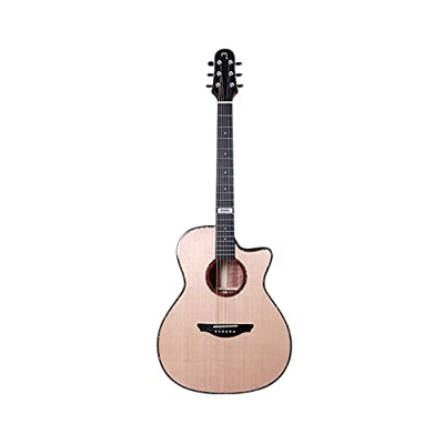 AURH 40 Pollici M2-A. Chitarra Acustica, Top abetetto Solido, Tastiera Ebano, Chitarra Acustica Professionale XIXINYA (Size : 40 Inches)