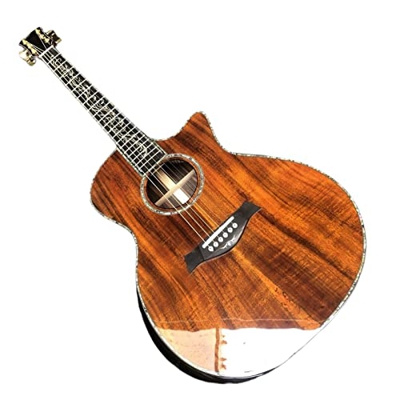 AURH Chitarra Acustica della Chitarra Acustica della Chitarra Acustica del Sandalwood Nero-Giallo XIXINYA