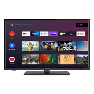 Panasonic TX-32LS480 Televisore LED Android TV 32 Pollici Serie LS480 Nero, Smart TV 4K, Immagini HDR, Connettività Bluetooth, Chromecast, Google Play