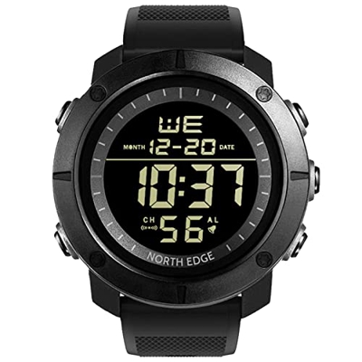 guner 5 PCS Smartwatch Digitale per Escursionismo - Orologi Sportivi da Uomo - Smartwatch Impermeabile con retroilluminazione El, Ora Mondiale, cronom