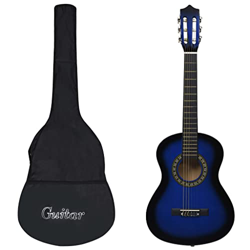 Chitarra classica, chitarra in tiglio blu portatile per esercitarsi características