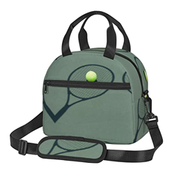 Borsa di totalizzatore di stampa della racchetta di tennis della borsa di pranzo isolata borsa di grande capacità messengerbag en oferta