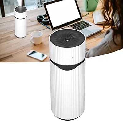 mumisuto Umidificatori, Mini Umidificatore 200ml USB Portatile Durevole Dual Mode Silenzioso Luce LED Umidificatore da Scrivania per Home Office Viagg
