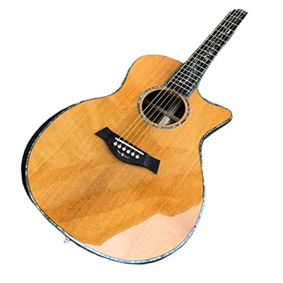 Top Abete Rosso Massiccio da 41 Pollici PS14. Chitarra Acustica, Schiena E Lati, Vera Chitarra Acustica di Fingerboard Ebano XIXINYA (Color : Guitar, 