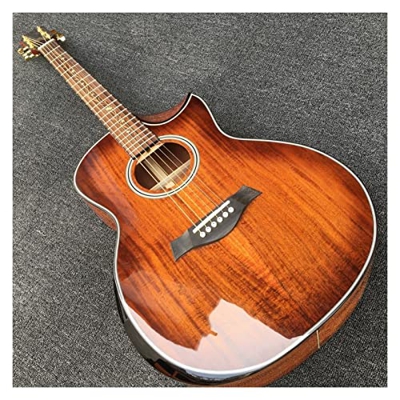 AURH Chitarra Acustica bracciolo. Chitarra elettrica per Chitarra Acustica XIXINYA (Color : Guitar, Size : 40 Inches)