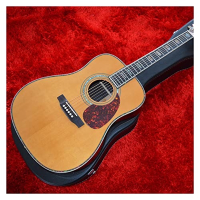 41"D Style Acoustic Guitar Solid Abete Top Pedica in Palissandro E Lati Chitarra con Intarsio Perla XIXINYA (Color : Guitar, Size : 41 Inches)