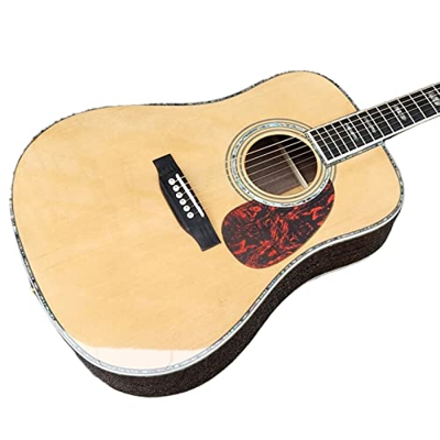 Chitarra Acustica Superiore di Abete Rosso Massiccio di Alta qualità, Chitarra del Corpo di Palissandro del Modello D su Misura, Hardware ' XIXINYA (C