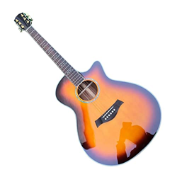 AURH Chitarra Acustica 612C 614CE Chitarra Elettrica Acustica 614C Chitarra Acustica XIXINYA (Color : Guitar, Size : 41 Inches) en oferta