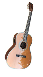 AURH Intarsi in Legno massello di cedaro Massiccio Personalizzato intarsi Ebano fretboard 4 2s Om. Chitarra elettrica Acustica Corpo in Stile XIXINYA  características