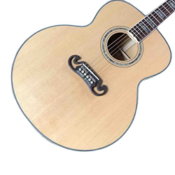 AURH Chitarra Acustica del Top in Acero sfumato su Misura 43 Pollici in Colore Naturale Ha in Magazzino Chitarre XIXINYA (Color : with Hardcase, Size  precio