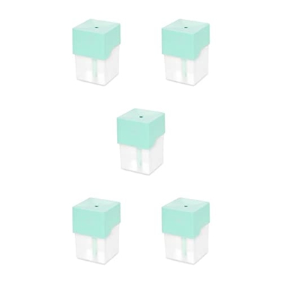 BOKIOESDE 5 Set di Umidificatore Spruzzatore elettrico Samll Diffusore di olio essenziale di aroma con luce notturna a LED per ufficio da scrivania da