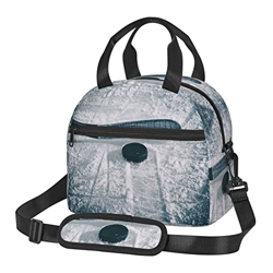 Borsa di totalizzatore di stampa di sport di hockey della borsa di pranzo isolata borsa di grande capacità del contenitore di pranzo en oferta