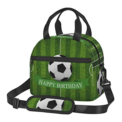 Borsa di totalizzatore di stampa del campo di calcio della borsa di pranzo isolata borsa messengerbag di grande capacità