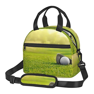 Borsa di totalizzatore di stampa dell'erba di golf della borsa di pranzo isolata borsa di grande capacità messengerbag