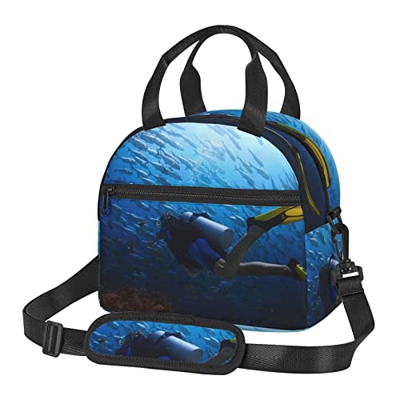 Borsa di totalizzatore di stampa di sport di immersione della borsa di pranzo isolata borsa di grande capacità messengerbag