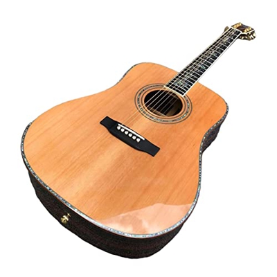 Chitarra Acustica per Tastiera di Ebano, Corpo D Abete Rosso A 41 Pollici in Abete Rosso, Schiena E Lati Chitarra Acustica XIXINYA (Color : Guitar, Si