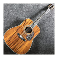 AURH 6 Corde Personalizzate per Tutto Il Solido Legno 41"Guitar DreadNought DreadNought Ebony Ebano Chitarra Acustica XIXINYA (Color : Guitar, Size :  características