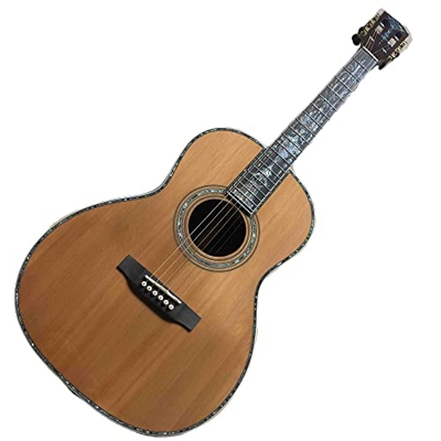 AURH Grande Chitarra Acustica Reale Solido Cedro Top Top Ebano in Palissandro Laterale Posteriore 00045S Chitarra Elettrica Acustica XIXINYA (Size : 3