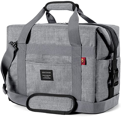 Odoland 22L Borsa Termica Portatile, Borsa Frigo Isolata Anti-perdita Pieghevole con Tracolle, Borsa Multiuso per Portare Pranzo Frutta Bevande, Adatt