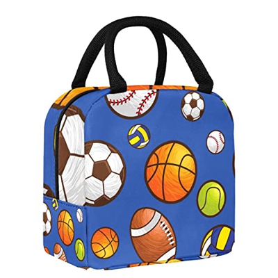 Borsa da pranzo per donne e uomini, pallacanestro, calcio