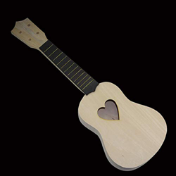 AURH 21 Pollici Semplice E Divertente Fai da Te Fai da Te Ukulele Tool Kit Hawaii Chitarra di Lavoro Manuale di Supporto di Pittura for Assemblea Gioc precio