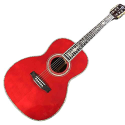 AURH 39 Pollici Tutta La Vera Chitarra Classica Ebano Ebano Rosso Cedar Corpo Chitarra Elettrica Acustica XIXINYA (Color : Guitar with Hardcase, Size  características