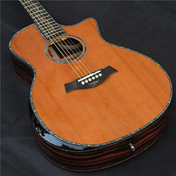 41 Pollici di Alta qualità del Legno Massello di Cedro Acustica Chitarre Elettriche Chitarra Acustica XIXINYA (Color : Guitar with EQ, Size : 41 Inche precio