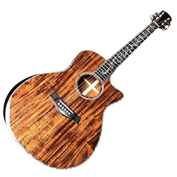 Chitarra Acustica della Chitarra Acustica del Retro del Retro del Retro del Retro del Fondo del Legno del di AAAA Personalizzato XIXINYA (Color : Guit características