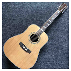 Personalizzato 12 Corde D Body Solid Cedar Top Rosewood Side Guilds Guilds Acoustic Guitar Electric Adatto per i Giocatori in Tutte Le Fasi. XIXINYA ( características