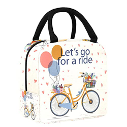 Borsa termica vintage Let's Go for a Ride Bicycle Floral precio
