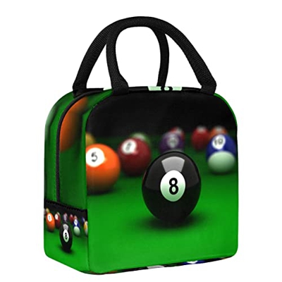 Borsa da pranzo per donne e uomini palla da biliardo