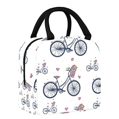 Modello di vettore della bicicletta del contenitore del dispositivo di raffreddamento della borsa del pranzo