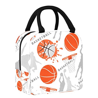 Borsa da pranzo isolata palla sport basket