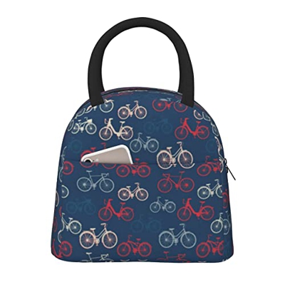 Borsa termica per il pranzo, per bicicletta, per ciclismo, portatile, riutilizzabile, per lavoro, scuola, picnic
