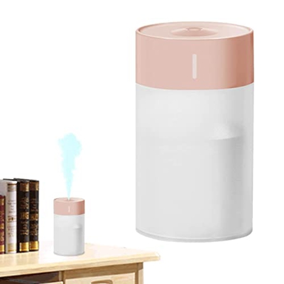 CRAVIN Mini Umidificatore | Diffusori di Olio per Auto 20db Silenzioso ad ultrasuoni - Mini umidificatore per Auto con Luce a LED, diffusore per umidi