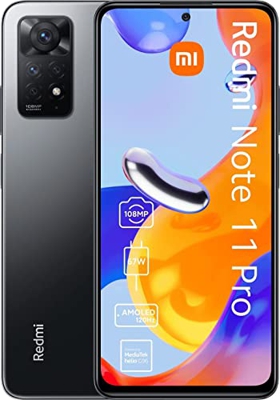 Xiaomi Redmi Note 11 Pro - Smartphone 64GB, 4GB RAM, Dual Sim, Graphite Grey