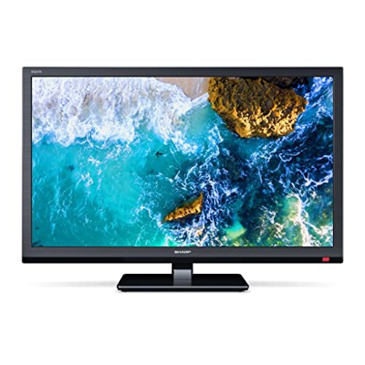 Sharp 24EA4E TV 24" no smart HD ready, 2 ingressi HDMI, sintonizzatore HD DVB-T;T;C;S;S2 MPEG4 + HEVC;H.265 10 bit, altoparlanti 2 x 5W, con piedistal