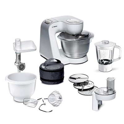 Bosch MUM5824C CreationLine - Robot da cucina universale, 1000, plastica, 2,7 kg, colore: Bianco