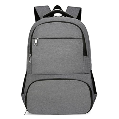 LIZHOUMIL Zaino refrigerante poliestere zaino termico spallacci regolabili borsa isolata per campeggio escursionismo picnic grigio scuro
