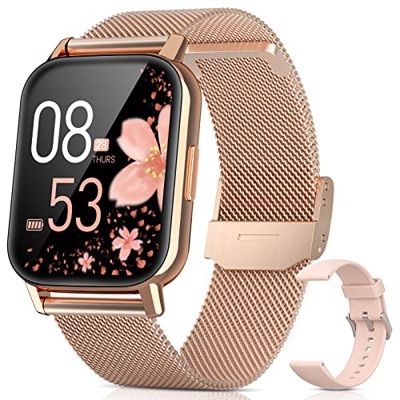 RUXINGX Smartwatch Donna con 24 Modalità Sportive Cardiofrequenzimetro SpO2 Orologio Fitness da 1.69" Smart Watch IP68 Messaggi Intelligenti Activity