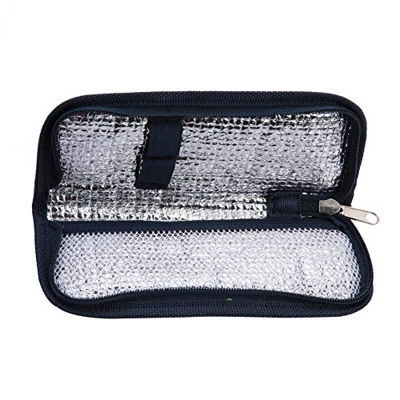 Insulin Cooler Case, Borsa termica portatile per insulina Organizzatore per pazienti diabetici Custodia isolata da viaggio medica (Blu Marino), Blu ma
