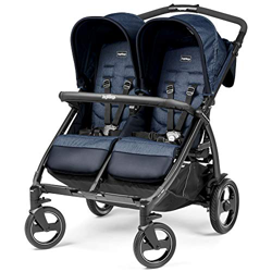 Peg Perego Book For Two, Passeggino Gemellare Compatto, Indigo, 14.12 kg en oferta