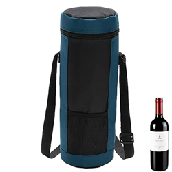 Onlynery Custodia per bottiglie d'acqua con cinghia, borsa per bottiglie di vino, portatile, con tracolla regolabile, per uomini, donne, bambini, escu características