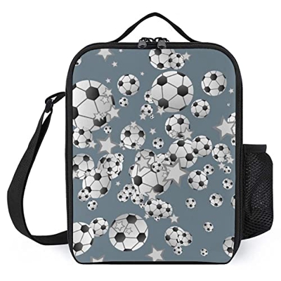 Pranzo Al Sacco Isolante Impermeabile Modello Di Calcio Di Palloni Da Calcio Portapacchi Portatile Per Mantenere Il Cibo Caldo E Freddo