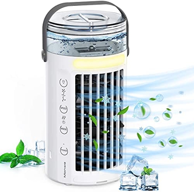 VVLXRIC Mini Refrigeratore - Umidifica Condizionatore Evaporativo Camper, Protezione Ambientale Mini Refrigeratore d'Aria - per Casa E Ufficio