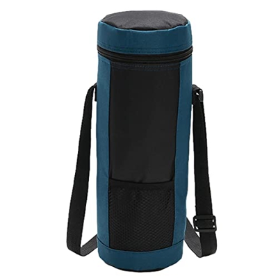 Layiset Portabottiglie Singolo,Borsa Porta Bottiglia di Vino | Borsa portabottiglie Portatile per Bottiglia di Vino con Tracolla Regolabile per Uomo D