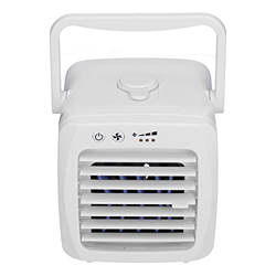 Raffreddatore d'aria Condizionatore d'aria portatile Ventola di raffreddamento da tavolo Ventilatore per condizionatore d'aria piccolo con serbatoio d características