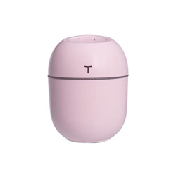 Umidificatore da 220 ml Alimentato tramite USB Dual Mode Idratante Aroma Diffusore d'aria Atomizzatore a forma di colonna da tavolo Spruzzatore, Rosa características